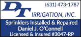 D & T Irrigation Sponsorship Banner